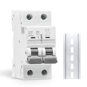 قاطع دائرة مصغر 25 أمبير تيار متردد 120 فولت/240 فولت، مفتاح فصل الطاقة الشمسية ثنائي القطب، قاطع دائرة مثبت على سكة DIN، رحلة مغناطيسية حرارية، عازل بطارية RV، نظام PV MCB، معتمد من CE C25 in Kuwait