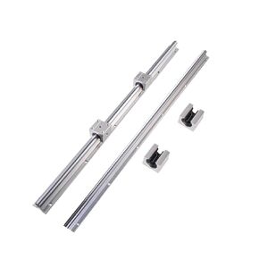 2 قطعة حواجز توجيهية خطية + 4 قطعة أجزاء CNC تحمل مقعد R16 R20 (SBR16-2200mm) in Kuwait