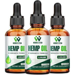 (3 عبوات) قطرات زيت القنب نباتية عالية الفعالية، وغير معدلة وراثيًا in Kuwait