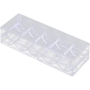 حامل رقائق البوكر من BESPORTBLE لـ 100 شريحة للعب ليلاً والحفلات، صندوق تخزين أكريليك قوي in Kuwait