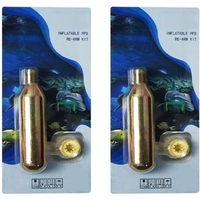 24 Gram CO2 Cartridge for Life Vest, Inflatable Life Jacket Rearming Kit 2 PCS in Kuwait