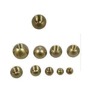 Nuts,Hardware Nuts, Brass Ball Nut Ball Dia Light Cap Nut Cover Thread Tube End Decoration Fastener(F M6x12) in Kuwait