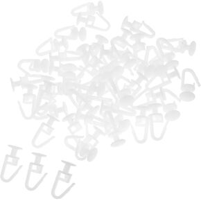 50 قطعة من خطافات شماعات الستائر المنزلقة ملحقات طائرة شراعية لحركة سهلة ونوافذ الاستحمام وغرف النوم وغرف المعيشة in Kuwait