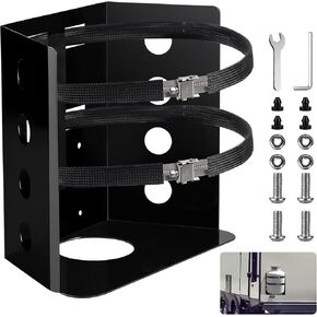 حامل خزان البروبان شديد التحمل بوزن 20 رطل، دعامة خزان البروبان من الفولاذ المقاوم للصدأ المقاوم للخدش، تناسب خزان 12 بوصة، لقارب مركبة مقطورة شاحنة RV، استبدل BKT-2290 in Kuwait