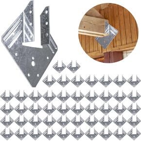 Hurricane Ties for Rafters 24 Pack, 18-Gauge Hurricane Roof Straps for Shed, Heavy Duty Galvanized Rafter Ties, Hurricane Wood Clips Rafter Brackets Joist Brackets in Kuwait