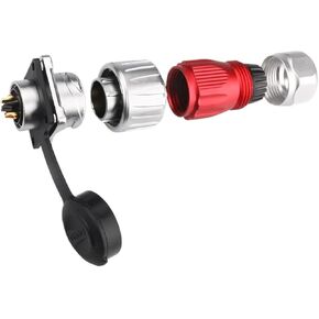 M20 aviation and socket 4-pin flange seat metal power connector 1/4 quick bayonet(Flange reverse installation) in Kuwait