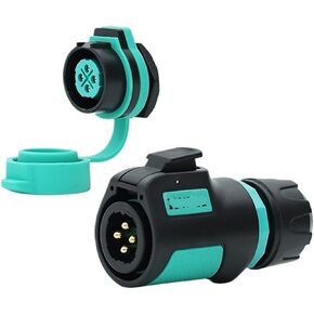 M20 aviation socket 2-3-4 core 5-7-9-12 pin power round socket quick connector(3 core plug A3 rear nut seat 25A500V) in Kuwait