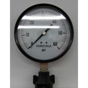 Valley Industries 4" Stainless Steel Anhydrous Ammonia Gauge; 0-60 PSI (4180DSX60) in Kuwait