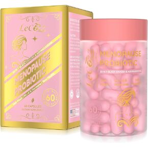 Menopause Supplement for Women : Hormone-Free Probiotic with Black Cohosh & Ashwagandha Support for Hot Flashes Mood Balance & Skin Health 60 Capsules in Saudi Arabia