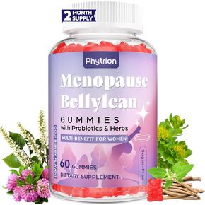 Menopause Supplements for Women, Sugar-Free, 16-in-1 Menopause Relief with Black Cohosh & Ashwagandha, 20 Billion CFU Probiotics, Hormone Harmony for Women, Night Sweats & Mood Swings, 60 Gummies in Saudi Arabia