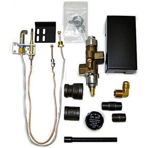 مجموعة أدوات التحكم في منتجات Hearth 72PKN لسلامة المدخل الجانبي (نحاس، منفذان، مدخل 3/8 بوصة أو 1/2 بوصة، صمام كروي، غاز طبيعي) in Kuwait