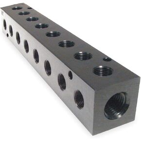 M10-125-8-90، مشعب، منافذ 90 درجة، 8 محطات، إدخال 1/4 NPT، إخراج 1/8 NPT in Kuwait