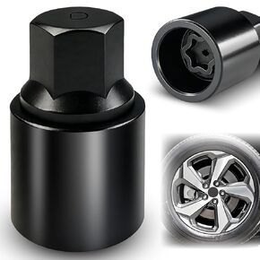 D-Wheel Lock Key for Toyota, Lexus, Tacoma, Anti-Theft Lug Nut Removal Tool, Standard Hex Top for Standard Wrenches, Construction D-Wheel Lug Nut Removal Tool in Kuwait