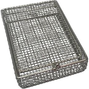 Stainless Products Ltd. Stainless Steel Parts Washing Basket (5.25"x3.75"x1.25") - Perfect for Efficient Cleaning of Small Parts, Designed with Durable Steel, Corrosion Resistant - PACK OF 2 in Kuwait