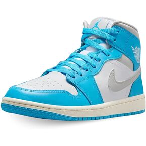 Air Jordan 1 Mid Women's Shoes (BQ6472-400, Dark Powder Blue/White/Sail/Neutral Grey) in Kuwait