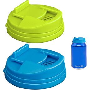 4 عبوات من أغطية علب الصودا وأغطية علب مشروبات البيرة وأغطية علب المشروبات المقاومة للتسرب وقابلة لإعادة الاستخدام وواقي للبيرة والعصير والمشروبات الغازية (أزرق وأصفر) in Kuwait