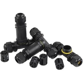 موصل كابل M25 3 طرق T نوع لطرف برغي إضاءة LED 2/3/4/5 دبوس (M25T 4P 5-8 مم) in Kuwait