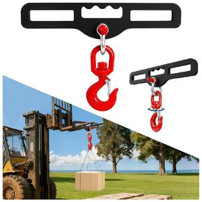 رافعة شوكية رفع هوك الثقيلة شوكة مزدوجة جبل 6800LB (3.1 طن) القدرة مع 360 درجة خطاف دوار لرفع الطبول والآلات والمولدات in Kuwait