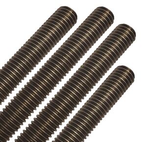 Conquest Fasteners Grade B7 Coarse Fully Threaded Rod, Plain Finish, 1" -8 Thread Size, 18" Length, Right Hand Threads (4 Pack) in Kuwait