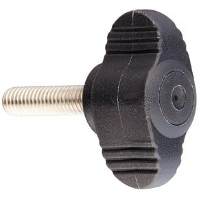 Kipp 06652-0005X20 Novo·Grip Thermoplastic Mini Wing with M5 External Thread, Metric, Stainless Steel Stud, 28 mm Diameter, 20 mm Screw Length, Grey (Pack of 10) in Kuwait