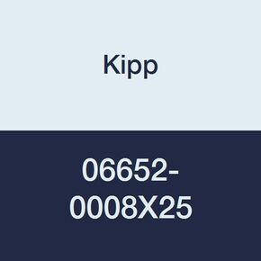 Kipp 06652-0008X25 Novo·Grip Thermoplastic Mini Wing with M8 External Thread, Metric, Stainless Steel Stud, 28 mm Diameter, 25 mm Screw Length, Grey (Pack of 10) in Kuwait