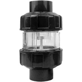 صمامات فحص حوض السمك UPVC صمام رفع خزان الأسماك المضاد للسيفون 20/25/32 مم واجهات مزدوجة (أسود-25 مم-) in Kuwait