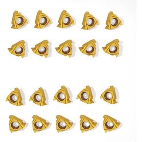 11ER AG60 + 11IR AG60 إدراجات خيوط كربيد (10 قطع + 10 قطع، ذهبي) in Kuwait