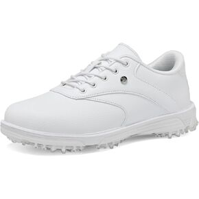 حذاء جولف رجالي مقاوم للماء، حذاء جولف احترافي بدون نتوءات في الهواء الطلق للرجال مقاس 7.5-14 in Kuwait