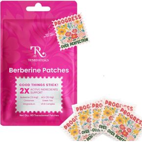 Berberine Patches – Daily Support with Berberine, ACV, Magnesium, Cinnamon and L-Glutamine – Pack of 1, 60 Transdermal Patches in Saudi Arabia