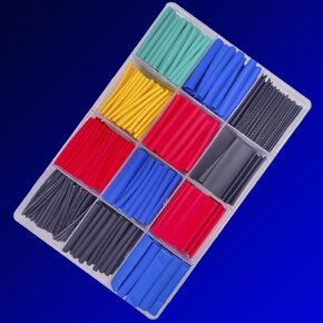 مجموعة أنابيب الانكماش الحراري السلكية، أنابيب الانكماش الحراري السلكية الصناعية، انكماش حراري 2X، أنابيب انكماش حراري كهربائية كبيرة عالية الجودة مقاومة للماء، تستخدم لتوصيل قنوات الأسلاك المختلفة (780) in Kuwait