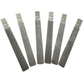 6Pcs Gauged Nut Slotting File Set for Electric Guitar, Measuring Acoustic 12-53, Electric 09-42, Electric 10-46, Stainless Steel Luthier Repair Tool For Adjusting / Crowning Fret Slots, (electric 10-46) in Kuwait