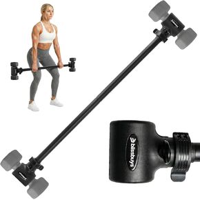 Dumbbell to Barbell Converter, Adjustable Weight Bar with Anti-Slip Grip, Steel Clamp, 200LB Capacity for Home Gym, Fits Standard 1.5-Inch Plates in Saudi Arabia