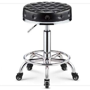 Stool with Wheels Vanity Chair Round Rolling Stools Heavy Duty Hydraulic for Shop Guitar Lab Tattoo Workbench Medical Adjustable Swivel Stool Chair (Style#2) in Saudi Arabia