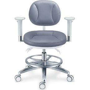 Microfiber Leather Cushion Microscope Doctor's Chair with Armrests,Adjustable Height and Backrest Angle Lifting Chair (PLST-083) in Kuwait