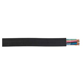 Portable Power Cord, 16 AWG, 6-Conductor, 250' Reel, Black Super Vu-Tron Rubber Jacket, Type SOOW, 600 Volts, -40 to 90 Degrees C, UL Listed, CSA, MSHA, RoHS, Made in The USA in Kuwait
