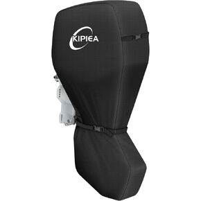 Kipiea 1300D Outboard Motor Cover Heavy Duty Waterproof, Trailerable Full Boat Engine Cover Anti UV, No Tears & No Fading, Boat Motor Cover Fit for Motor 115-150HP (100" Circumference x 75" Height) in Saudi Arabia