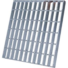 Galvanized Steel Grating - Durable Outdoor Drain Cover, Rectangular Garage Channel Grate, 100x25x3CM Silver Floor Drain Sewer Grille, Heavy-Duty Drain Strainers in Kuwait