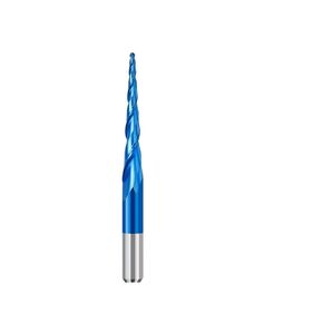 1Pcs Tapered Ball Nose Carving End Mill 2 Flute Carbide Milling Cutter R0.25-R2.0 Spiral Router Bit for Woodworking(R0.75x15xD4x50) in Saudi Arabia