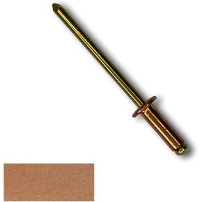 EAGLE 1 Copper Pop Rivet with Brass Mandrel #44 (1/8" Diameter X 1/4" grip) For Roofing, Siding, Automotive, Crafts & More! (3 FREE Drill Bits, 100 Quantity) in Kuwait