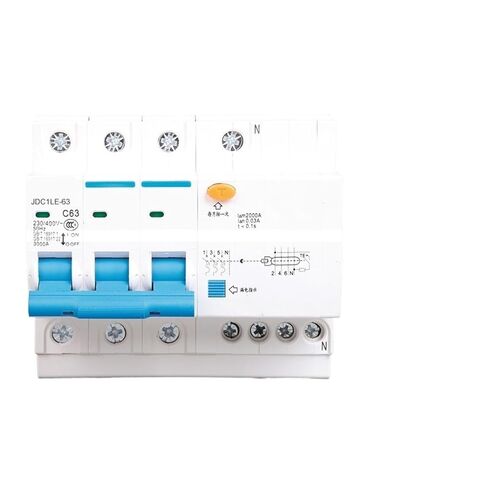 قاطع دائرة التسرب المنزلي DZ47LE-63/1P N 2P حماية من التسرب أحادي الطور 16A25A32A63(DZ47LE-63/1P+NC16A) in Saudi Arabia