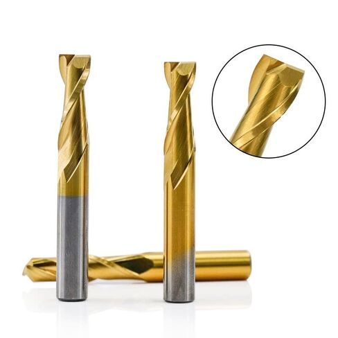 1pcs Spiral 2 Flute Solid Carbide CNC End Mill Flat End Mill 4/6/8/10/12mm Shank Carbide Milling Cutter CNC Router Bit for Woodworking in Saudi Arabia