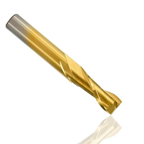 1pcs Spiral 2 Flute Solid Carbide CNC End Mill Flat End Mill 4/6/8/10/12mm Shank Carbide Milling Cutter CNC Router Bit for Woodworking in Saudi Arabia