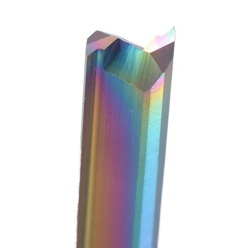 10pcs Router Bits Straight End Mill Milling Cutter 3.175mm 4mm 6mm 8mm Shank 2 Flutes Straight Slot Milling Cutter DLC Coating Solid Carbide CNC Router End Mill Tools(3.175x3.175x22x45L) in Saudi Arabia