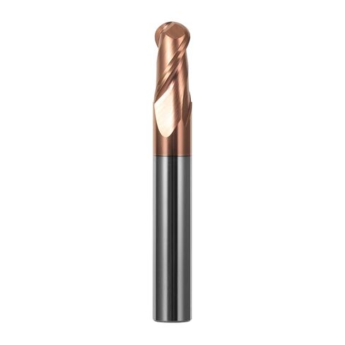 Ball Nose CNC Router Bit HRC55 2Flutes Ball Nose End Mill Carbide Endmills Alloy Coating Tungsten Steel Cutting Tool for Metal(R3x4dx50l,5PCS) in Saudi Arabia