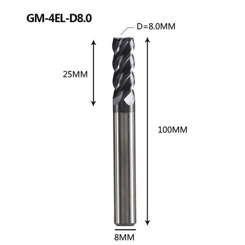1pcs 4 Flutes Carbide End Mill D4-D20 CNC Wood Router Bits 1-20mm Cutting Diameter Tungsten Steel Milling Cutter Tool in Saudi Arabia