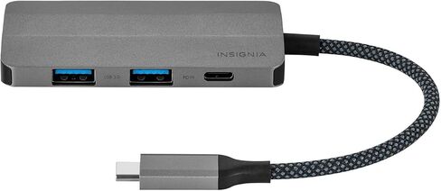 منافذ Insignia USB-C Hub 4 ، HUB 3.0 HUB ، USB C Flitter للكمبيوتر المحمول مع منفذ طاقة Type-C ، موسع USB لـ IMAC Pro ، MacBook Air ، iPad ، الكمبيوتر اللوحي. Windows ، Linux ، Acer PC in Kuwait