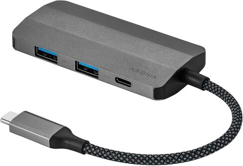 منافذ Insignia USB-C Hub 4 ، HUB 3.0 HUB ، USB C Flitter للكمبيوتر المحمول مع منفذ طاقة Type-C ، موسع USB لـ IMAC Pro ، MacBook Air ، iPad ، الكمبيوتر اللوحي. Windows ، Linux ، Acer PC in Kuwait