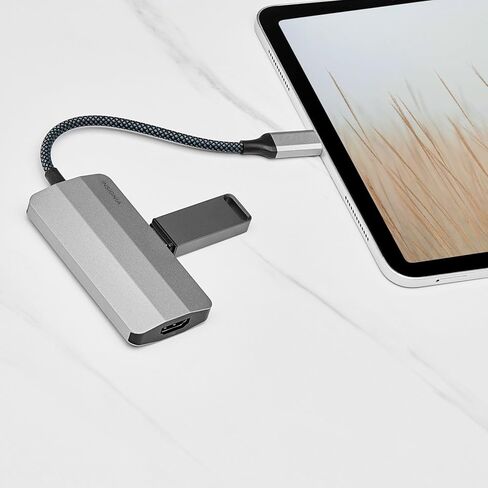 منافذ Insignia USB-C Hub 4 ، HUB 3.0 HUB ، USB C Flitter للكمبيوتر المحمول مع منفذ طاقة Type-C ، موسع USB لـ IMAC Pro ، MacBook Air ، iPad ، الكمبيوتر اللوحي. Windows ، Linux ، Acer PC in Kuwait