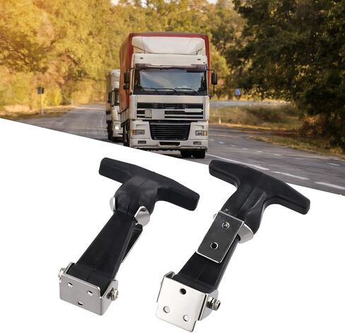 2PCS Rubber Hood Holder Tension Lock for Tractor Truck Bonnet, Non-Slip Metal Rubber Engine Hood Catch for Agriculture Construction Vehicle in Saudi Arabia