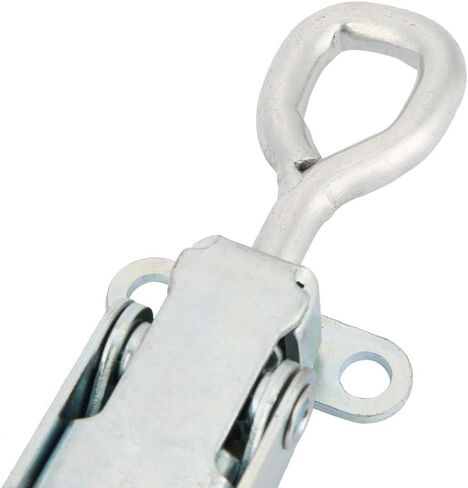 Heavy Duty Lockable Metal Buckle Latch Catch Fastener with Spring Loaded Safety Lock Secure Hasp Clamp for Truck Trailer Container Iron Material 56x180mm in Saudi Arabia
